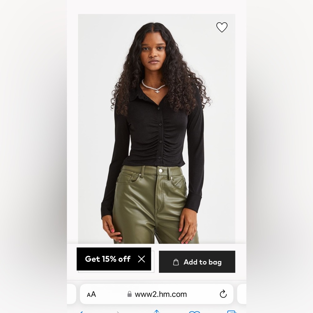 H&M Airy Jersey Blouse